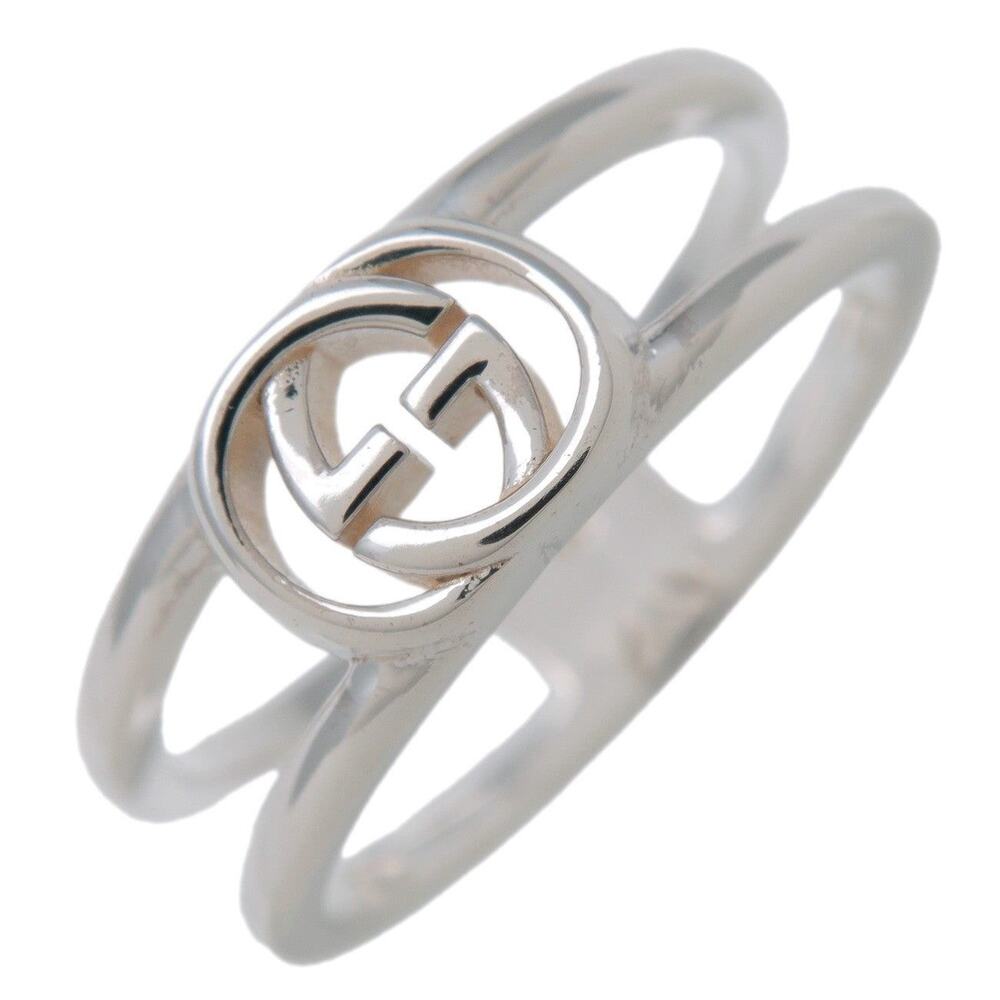 Gucci Interlocking G Open Band Sterling Silver Ring